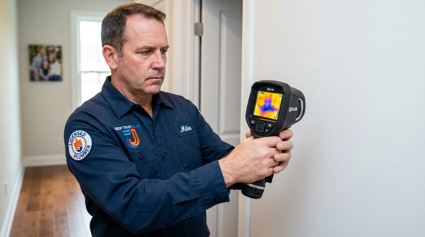 Thermal imaging leak detection by Johns Plumbing LLC in Planada